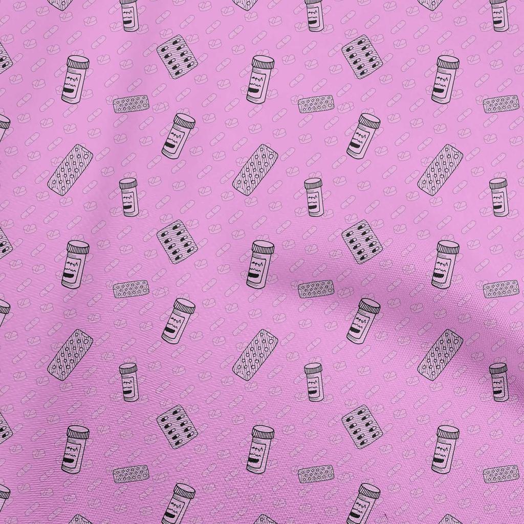 oneOone Bavlněný Flex Zelený Látka Lékařský DIY Oblečení Prošívaná Látka Tištěná Látka na Metráž 40 Palců