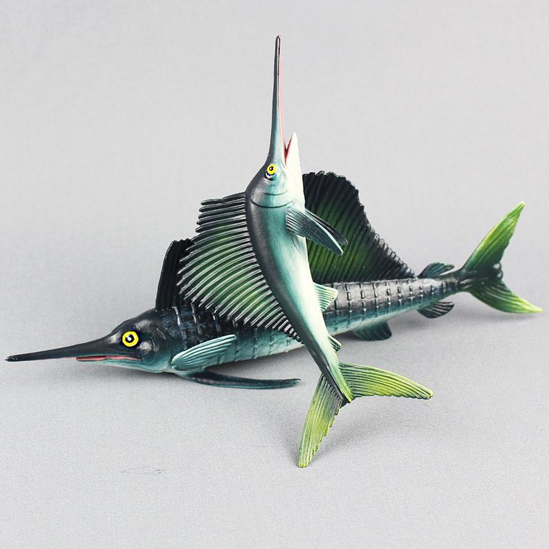 Sailfish Realistic Sea Animal Model Solid Plastic Figure Diecast Model Toy G Sailfish Realistic Sea Animal Model Solid Plastic Figure Diecast Model Toy G