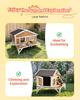 Insulated Cat House, All-Around Foam Insulation Elevated Cat Shelter, Wooden Feral Kitty Shelter with Large Platform, Waterproof Cats Condos for