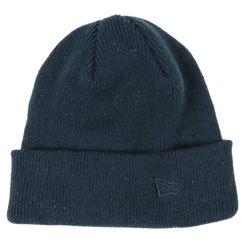 

New Era Knit Cap with Nep Navy for Men and Women Blend, Blue, [Used]
