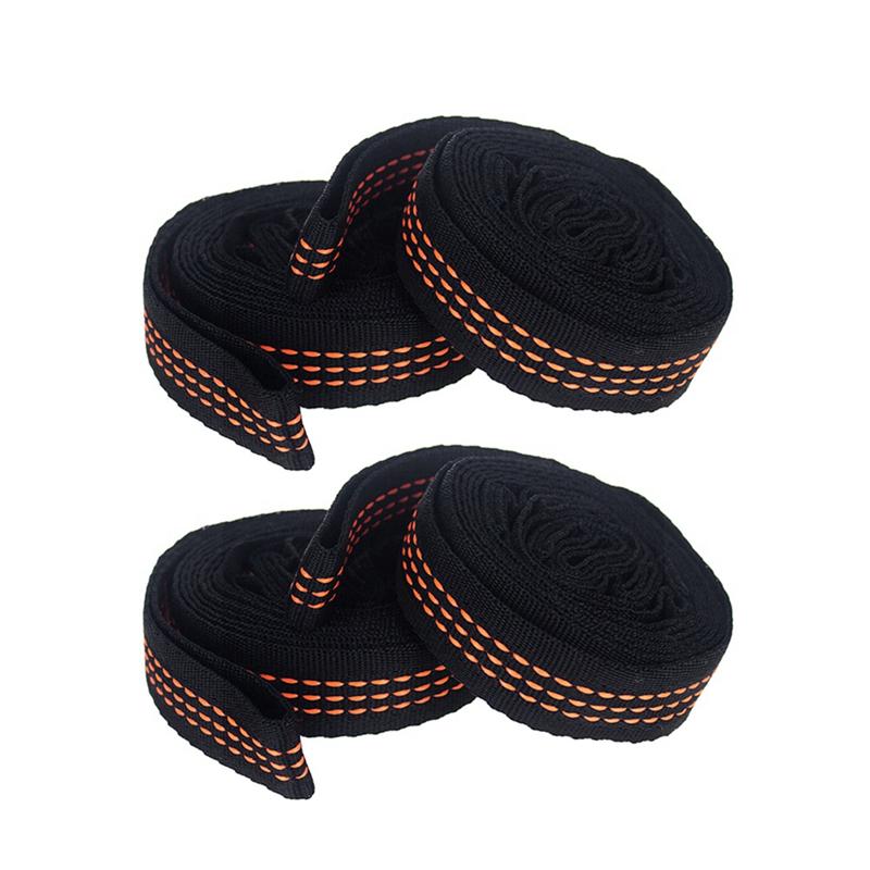 

Good-4Pcs Hammock Straps Special Reinforced Polyester Straps 5 Ring High Load-Bearing Outdoor Camping Hammock Straps