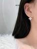 Musla Design Jewelry For Women Water Drop Hoop Earrings 925 Sterling Silver Earrings Zircon Fashion Stud Earrings
