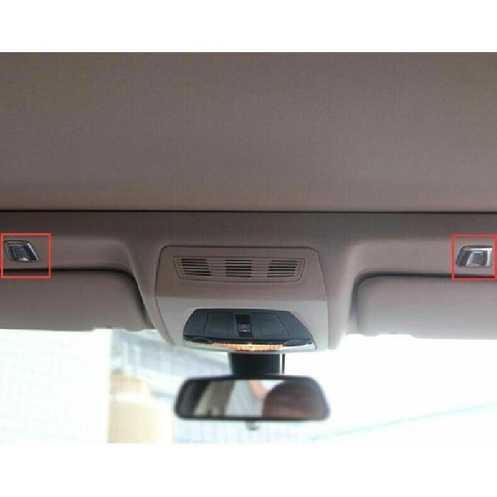 For BMW 5 Series G30 2018- ABS Silver Car Inner Microphone Cover Trim 2PCS