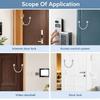 1pcs/3pcs 16 Inch Door Flex Conduit Stainless Steel Door Cable Protector  For Home Security Systems