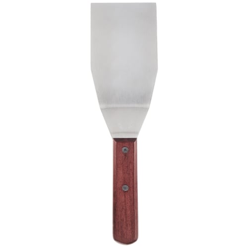 Endo Shoji Kommerzieller Hamburgerwender mit Holzgriff, Klein, Korpus aus 18-0 Edelstahl mit Griff aus Keyaki-Holz, Hergestellt in Japan, BHV24003