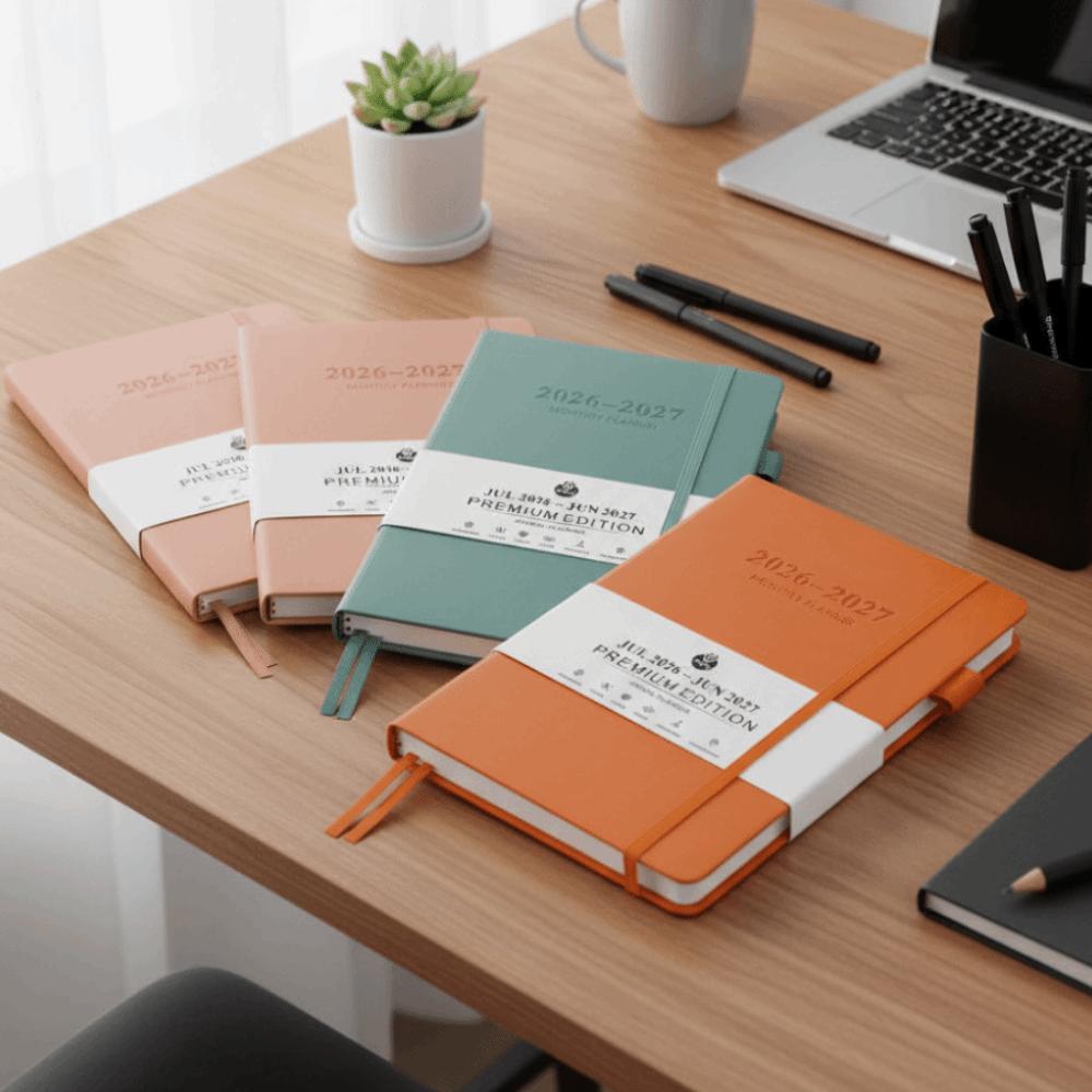Wear-resistant A5 Agenda Planning Notebook 12 Months 365 Days Efficiency Notebook Office Supplies