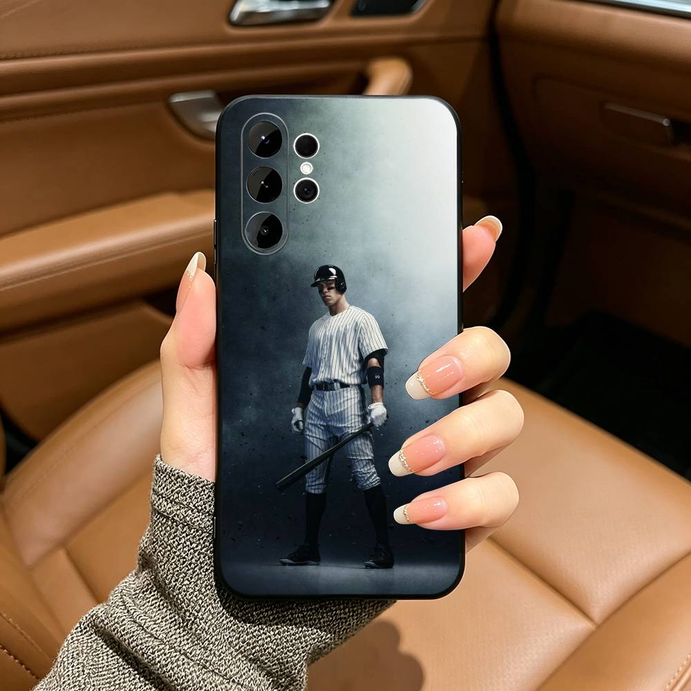 Baseball A-Aaron- Judge -99 Soft Silicone Case for Samsung S25, S24, S21, S22, S23, S30, Ultra, S20, Plus, FE, Lite-Black
