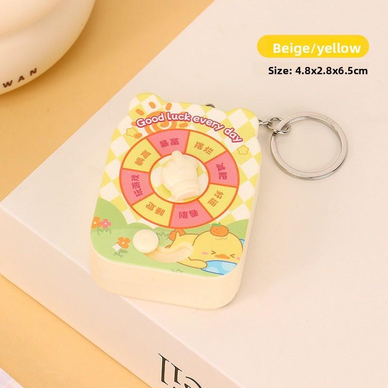 Creative True Love Spin Wheel Game Keychain For Couples And Kids Gift жёлтый