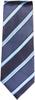 [Hiroko Koshino Homme] Striped Necktie 003254-20000-2926 01 Navy Base, Blue, Light Blue, and White Stripes FREE