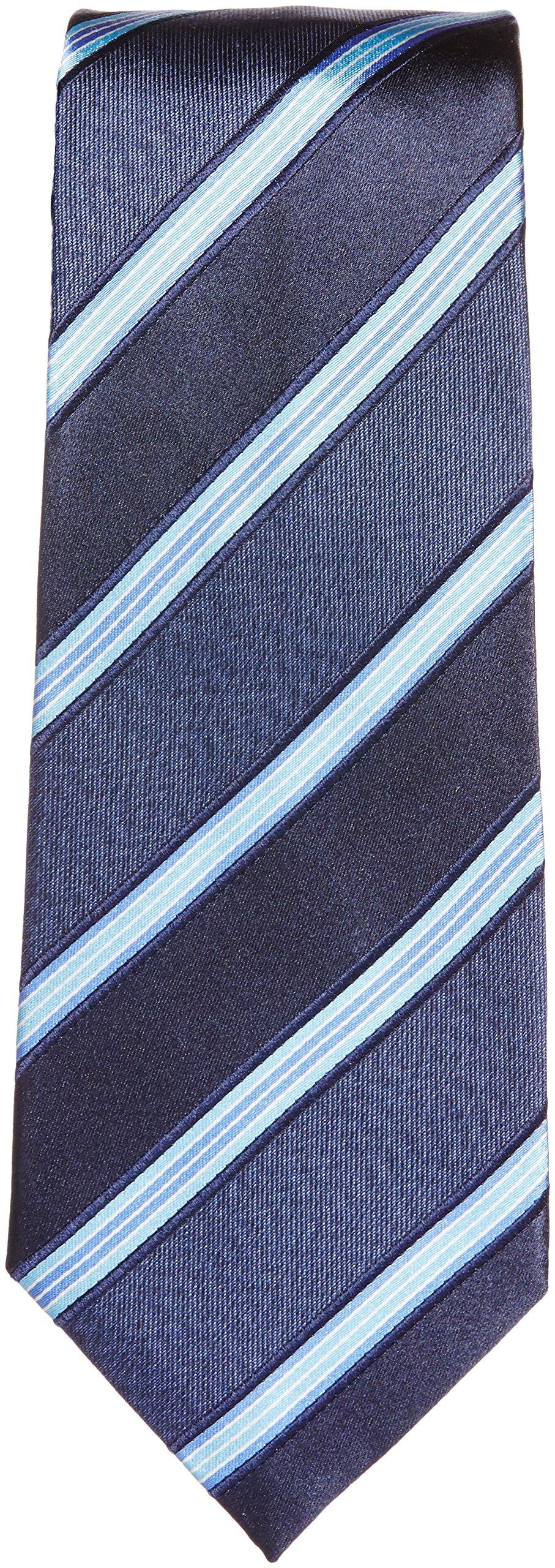 

[Hiroko Koshino Homme] Striped Necktie 003254-20000-2926 01 Navy base, blue, light blue, and white stripes FREE