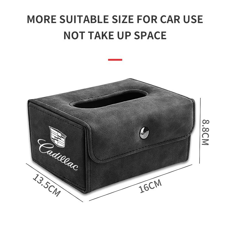 Boîte à mouchoirs pliable type accoudoir de siège arrière de voiture pour Cadillac CT5 STS XLR CT4 GT4 SLS SLR XT6 Escalade XT4 XT5 SRX XTS ELR BLS