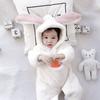 Cold Hooded Fluffy Winter Rabbit Baby Baby Shower Girl 100th Day Present [Famuka] Coveralls, Weather, Rompers, Jumpsuits, Costumes, Costumes, Clothes,