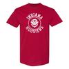 Indiana Hoosiers Bison Distressed Circle Logo T-Shirt - Cardinal