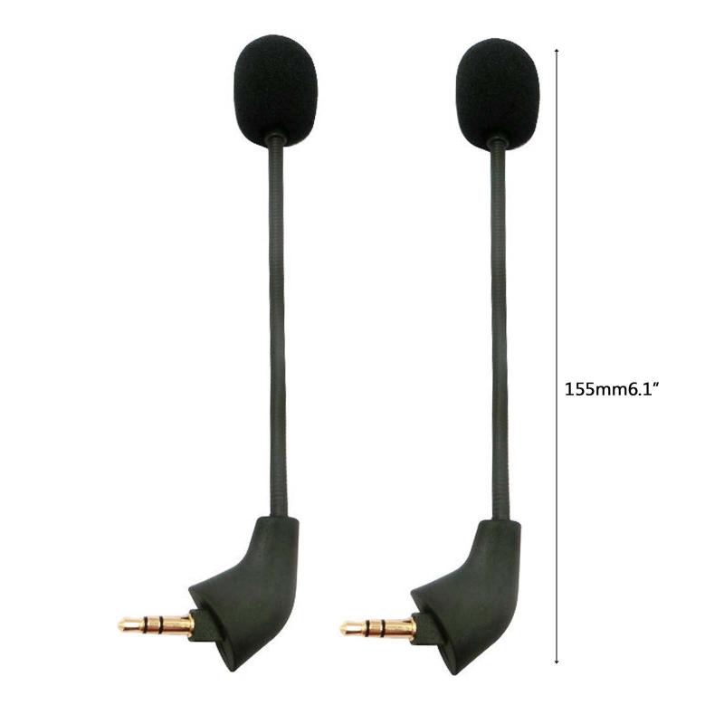 Replacement Mic for HyperX Cloud2 II/for HyperX Cloud Sliver Gaming Headset 3.5mm Detachable Microphone