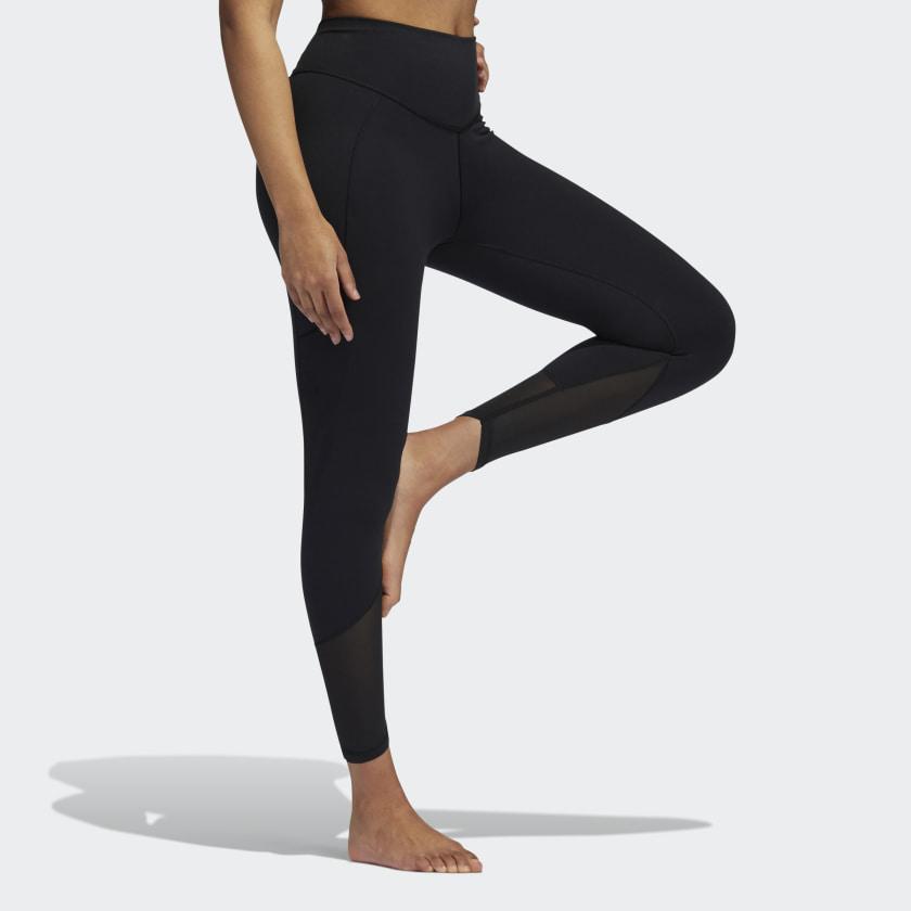 Adidas Casual Sports Cropped Leggings Women Bottoms Black GR8096