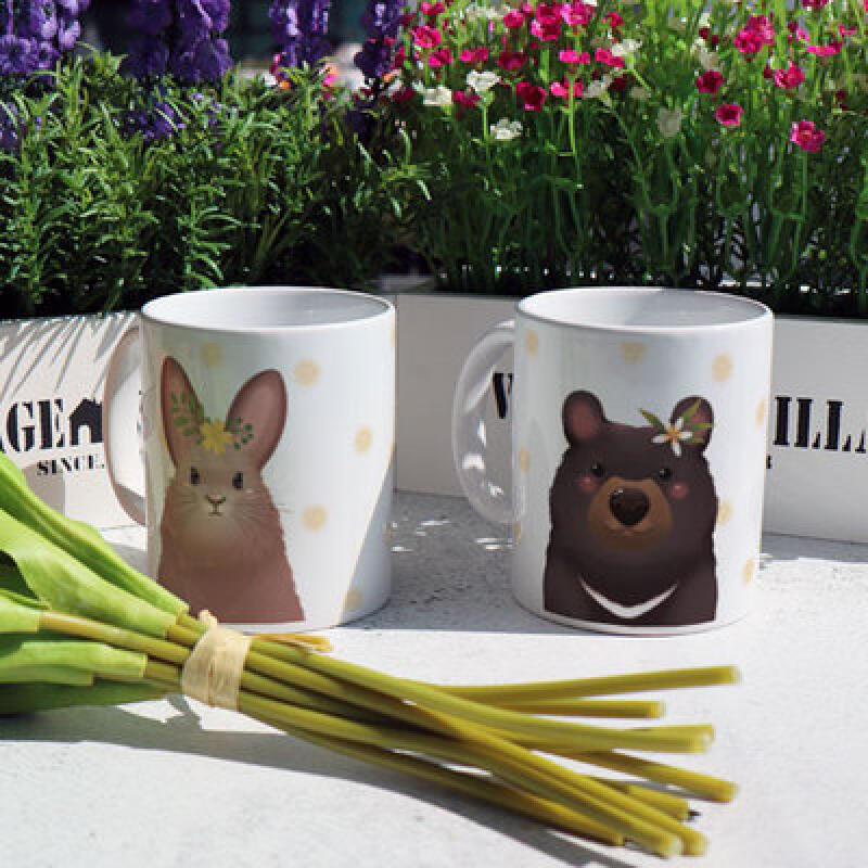 tk388-Design Mug 2p-Lovely Animal Friends 2
