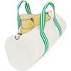 Adidas Originals 29L Letter Logo Color Block Design Polyester Canvas Travel Bag Unisex Bags White Green JN1980