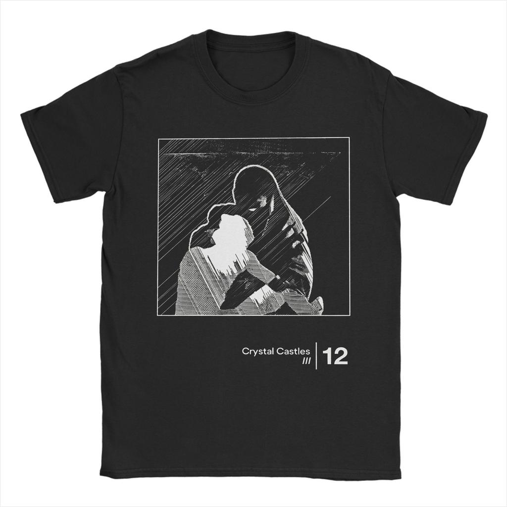 Camisetas Gráficas Unisex Crystal Castles Ropa de Música Electrónica Celestica Estilo Minimalista Camisetas de Manga Corta con Cuello Redondo Camiseta