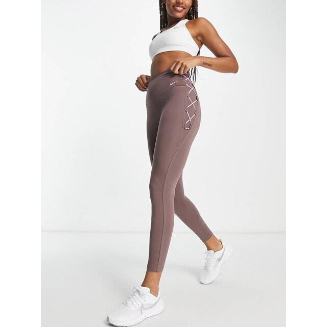 

Новинка сливовых леггинсов с высокой посадкой 7/8 Nike One Training