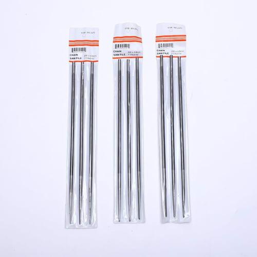 

FUJIMI 3.2mm Round File, 12-Piece Set, for Chainsaw Sharpening and Bar Files, Compatible with: Steel: 71PM3, Makita: M11, Yamabiko: A4S