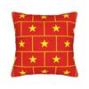 Vietnam Flag Yellow Star Asia Pillowcase Printed Polyester Cushion Cover Decorations Souvenir Throw Pillow Case Cover  Zippered