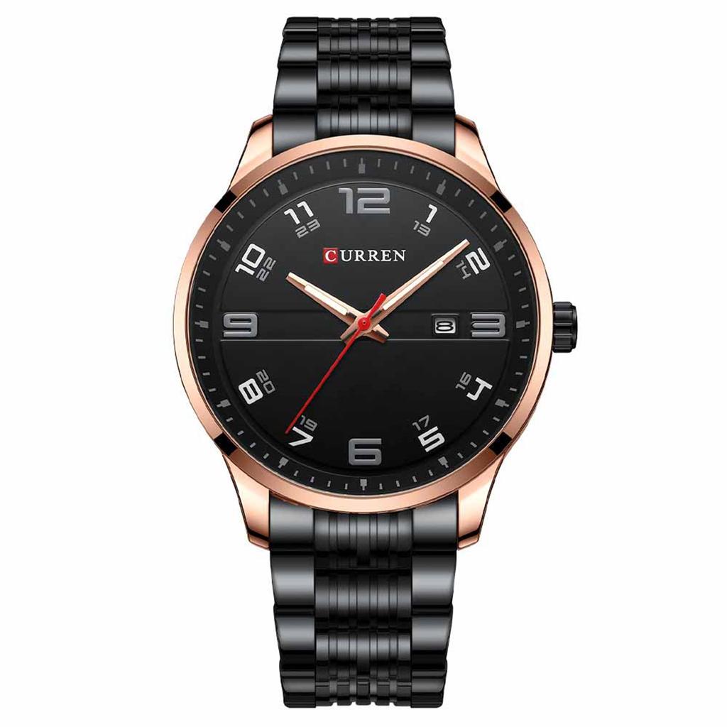 Vanntett lysende løpevekkerklokke for menn