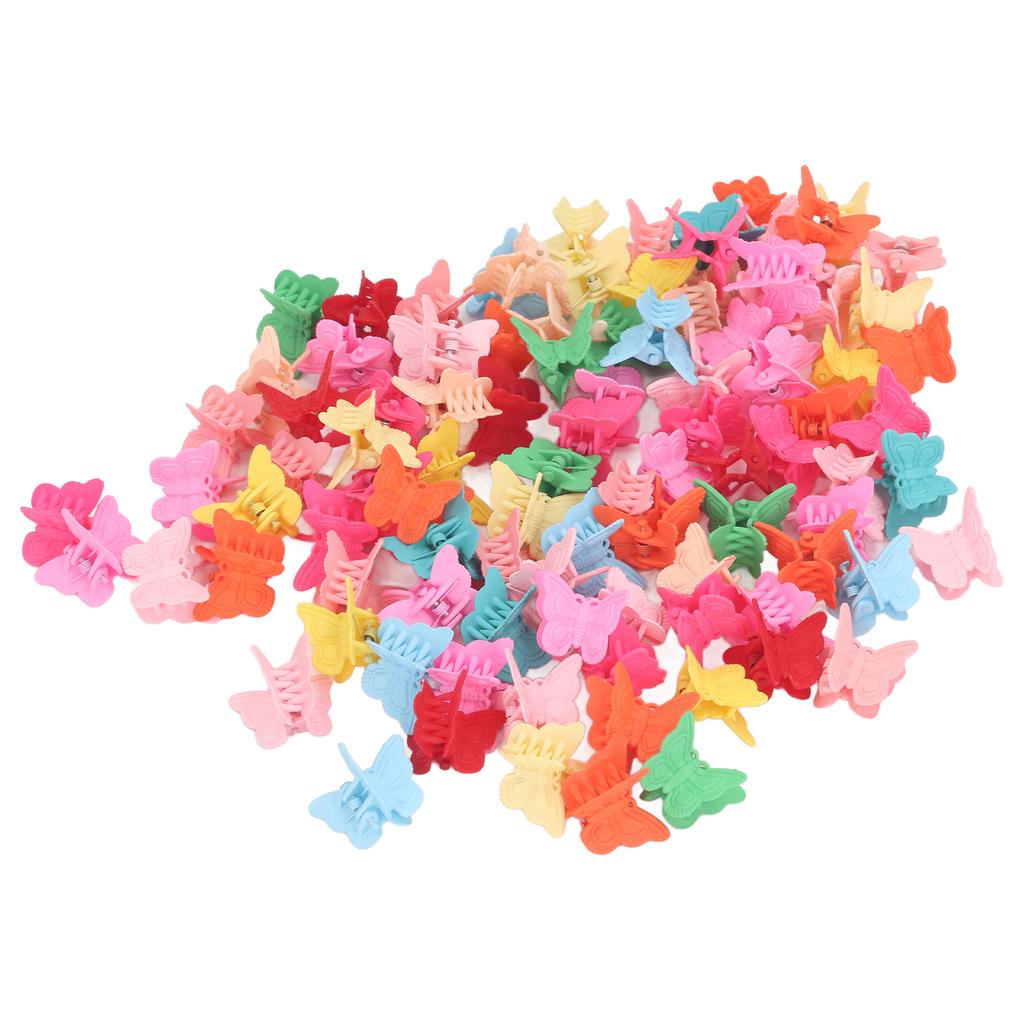 100pcs Mini Butterfly Hair Clips for Toddler Girls Colorful Hair Accessories Cute Butterfly Hair Clips