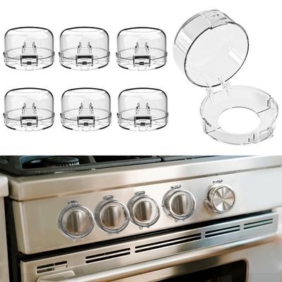 Universal Plastic Stove Knob Covers Anti-dirty Non-slip Gas Stove Knob Cover Dustproof Switch Cover Security Protection
