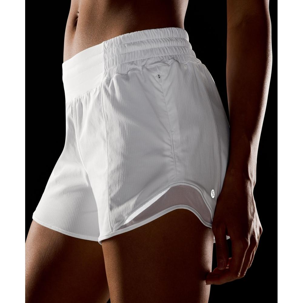 Lululemon Hotty Hot High Rise Lined Short 4  White