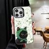 Cute Floral Headscarf Kitten Soft Phone Case for iPhone 15 16 17 Pro Max 17Air 16E 14 Plus 13 12 Mini Shockproof Cover Back Shel