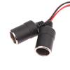 1Pc Electronics Automobiles Accessories Universal Dual Port Car Cigarette Lighter Splitter Female Socket Plug Power Adapter