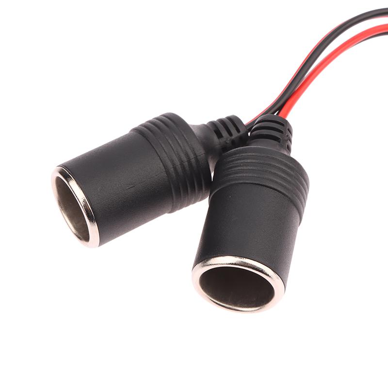 1Pc Electronics Automobiles Accessories Universal Dual Port Car Cigarette Lighter Splitter Female Socket Plug Power Adapter