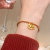 Hand Jewelry Golden Pony Bracelet Chinese Horse Year Chinese Style Bangle  Hipster
