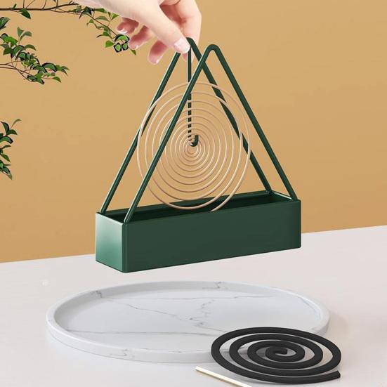 Iron Mosquito Coil Holder Wall-mounted Function Use Safe Easy To Lay-flat Mosquito Coil Stand