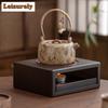 Chinese Bamboo Teapot Warmer Coffee Pots Candle Base Heater Stove Teapot Tea Stove Milk Warmer Stand Kung Fu Set Accessories