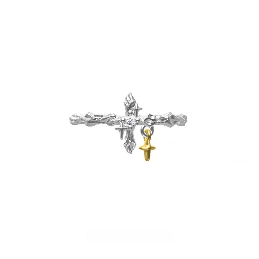 Cross Zirconia Adjustable Ring For Women And Men Fashion Jewelry Cross Zircon