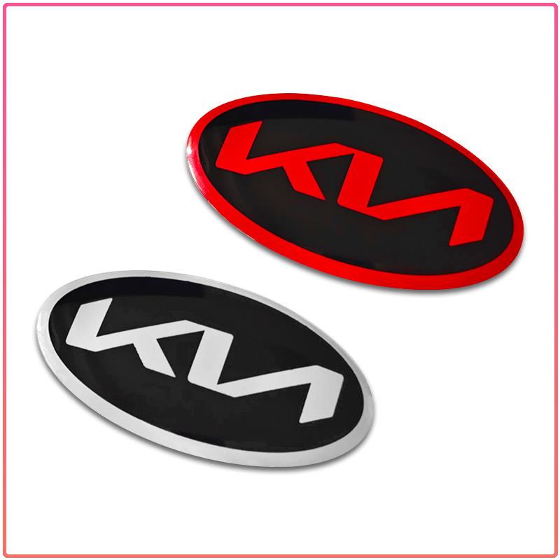 1 Pezzo Adesivo Decorazione Volante Auto Distintivo Emblema Centrale Volante ABS Per Kia Rio Ceed Sportage Cerato Soul Sorento K2 K5 k6 K7 K8 Flip