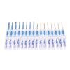 16pcs Crochet Hooks Set Blue White Porcelain Ergonomic Handle Crochet Needles with Case DIY Hand