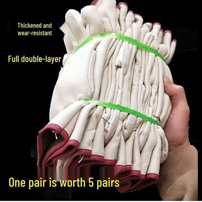 Robuste schmutz- und verschleißfeste Schweißhandschuhe mit Baumwollfutter