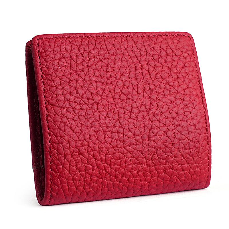 Mini Leather Small Change Wallet Top-layer Cowhide Ultra-thin Coin Storage Bag Japanese Purse
