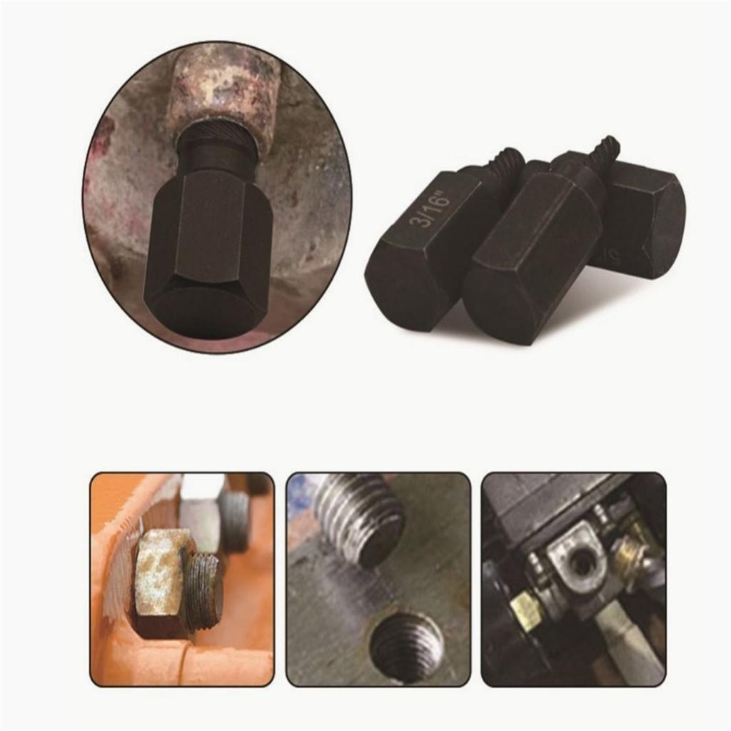 Damaged Screw Extractor Set 10pcs Stripped Kit For Broken Bolt Screw All-Purpose Metal Remover Set Gifts For Men