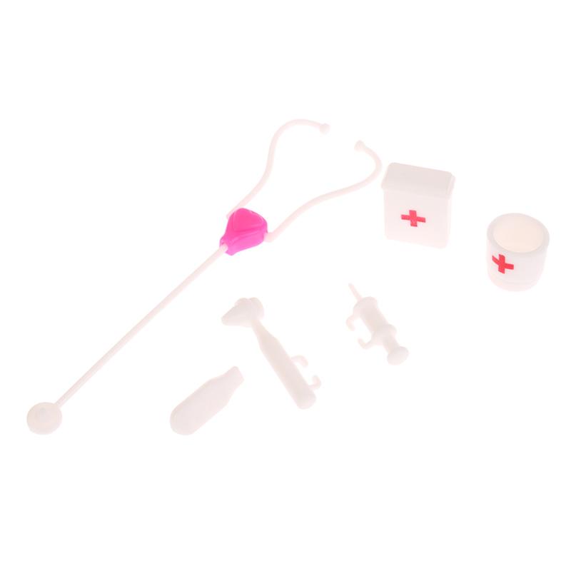 

10 шт./компл. кукольный домик миниатюрный больничный стетоскоп мини-шприц медицинские приборы модель медицинского инструмента медицинская сцена декор игрушки