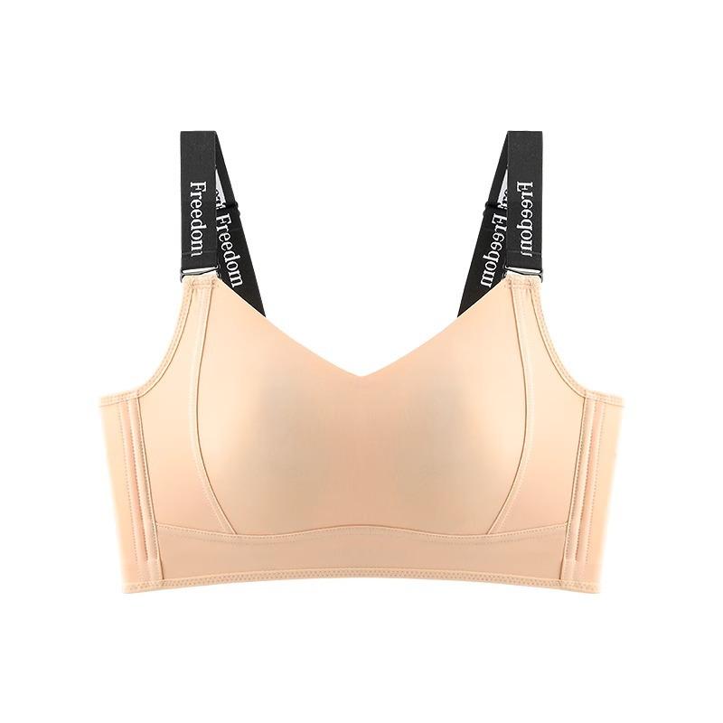 Seamless Bra for Women Thin Design with Rabbit Ears Double Breasted Bra Plus Size Sports Bra Letter Shoulder Strap Bra