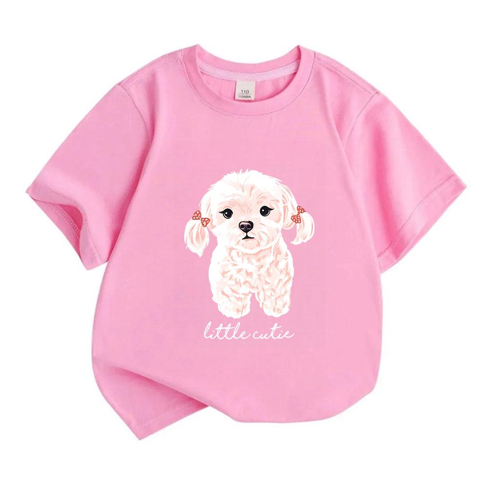 Kids Boys Girls 100% Cotton Short Sleeve Crew Neck T-Shirt,