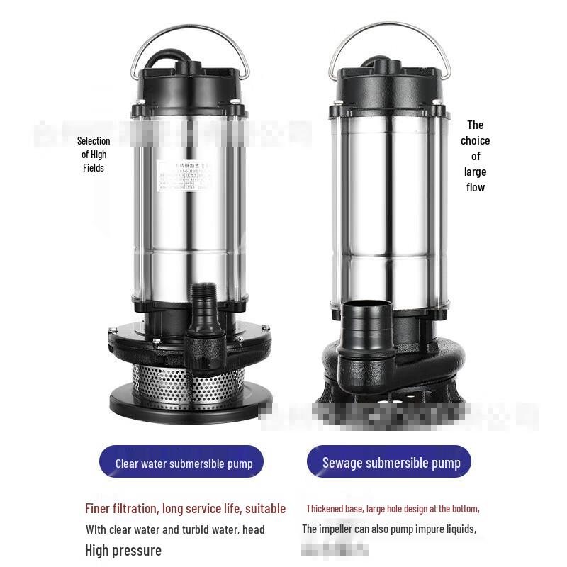 Pompe de relevage agricole submersible à grand débit Kalei Prise CN (adaptateur inclus)