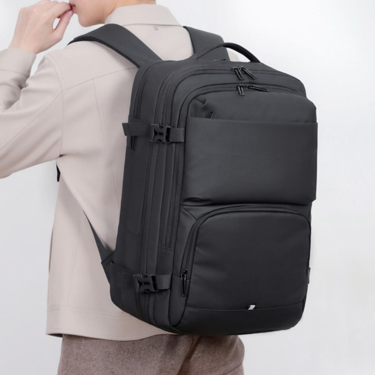 Men s Business Commuter Backpack, Large-Capacity 16-Inch Computer Bag for Business Trips, College Student School Bag чёрный