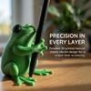 Adorable 3D Green Frog Pen Holder Multi-Functional Pen Stand Creative Stationery Storage Desktop Decor Frog Lovers Gift