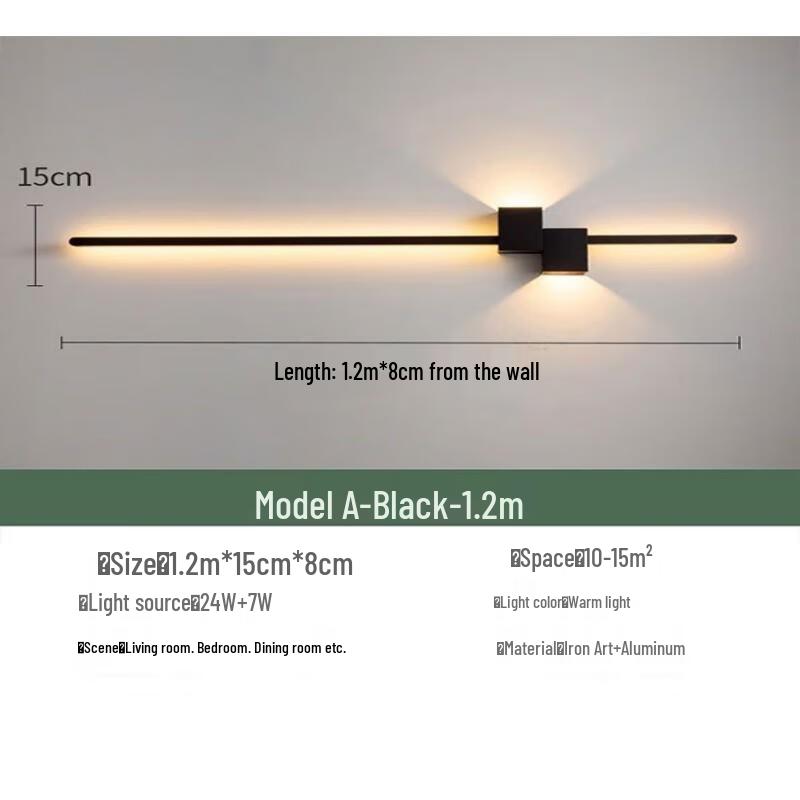 Xuan Yong Nordic Minimalist Linear Wall Lamp