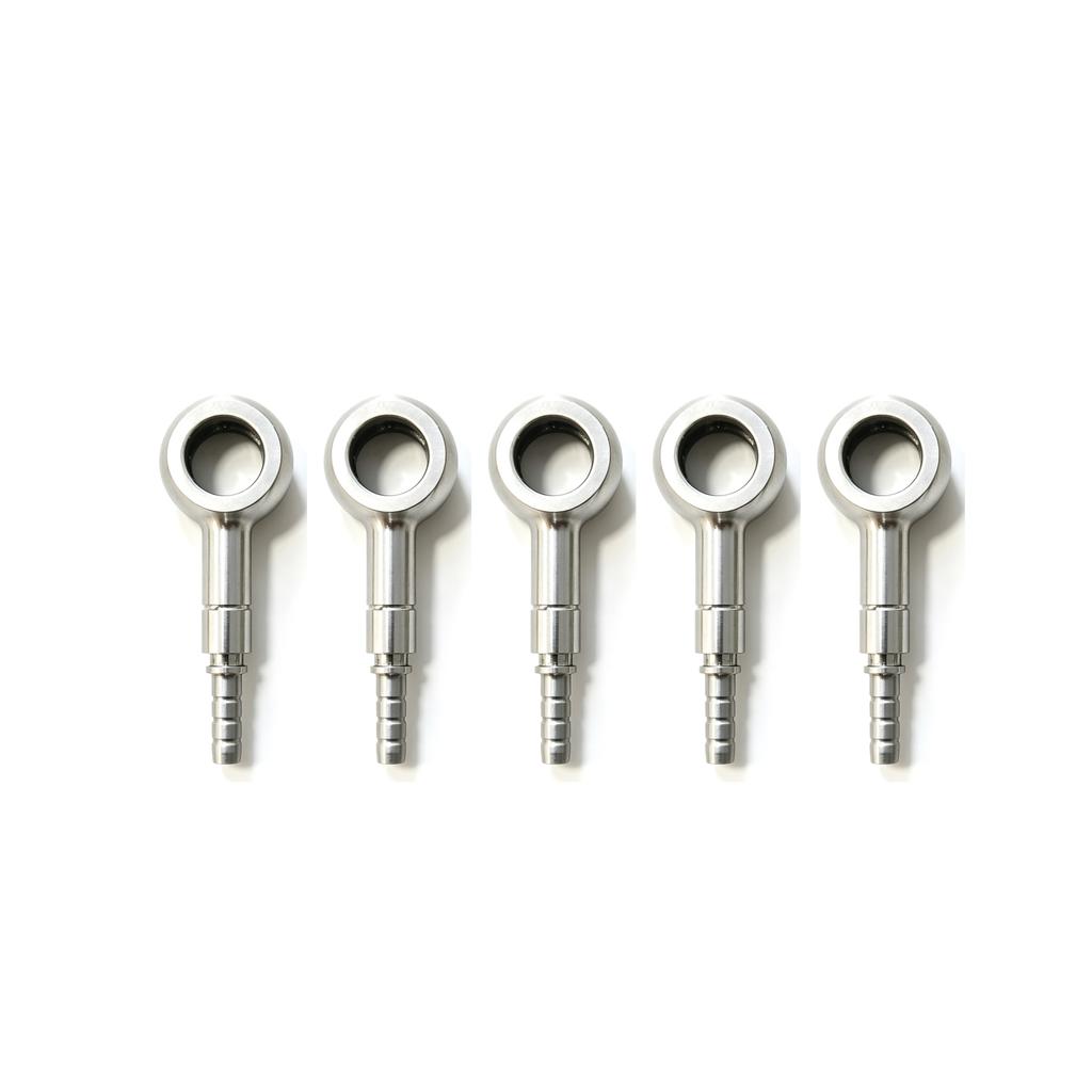 10PCS AN3 Motorcycle Motor Bike Hydraulic Brake Oil Hose Line Banjo Fitting m10x1 stainless Steel 10mm Silver/Blue/Red/Gold