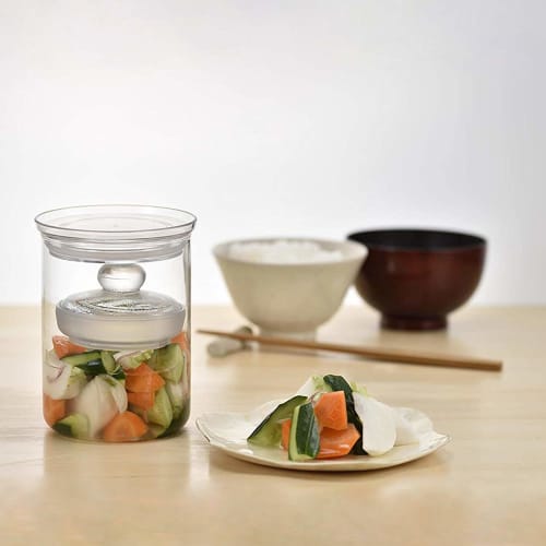 HARIO Pickle Glass Slim Full Water Capacity 800ml Transparent TGS-800-T